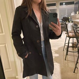 Cole Haan waterproof black trench coat